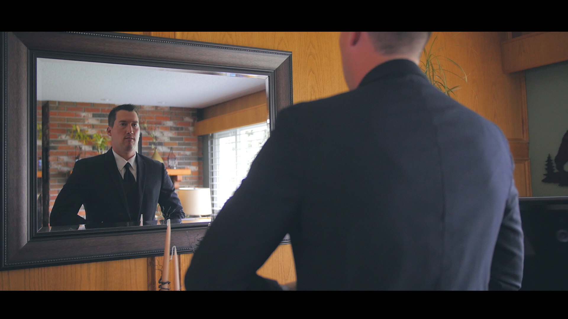 Groom in Mirror